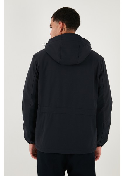 Regular Fit Çıkarılabilir Kapüşonlu Astarlı Mont Erkek Mont 497HECTOR