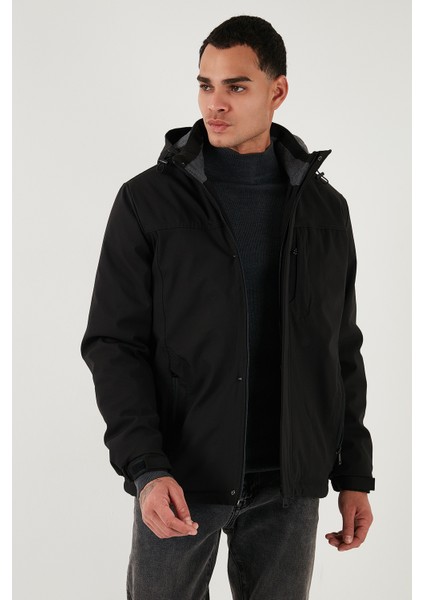Regular Fit Çıkarılabilir Kapüşonlu Astarlı Mont Erkek Mont 497HECTOR