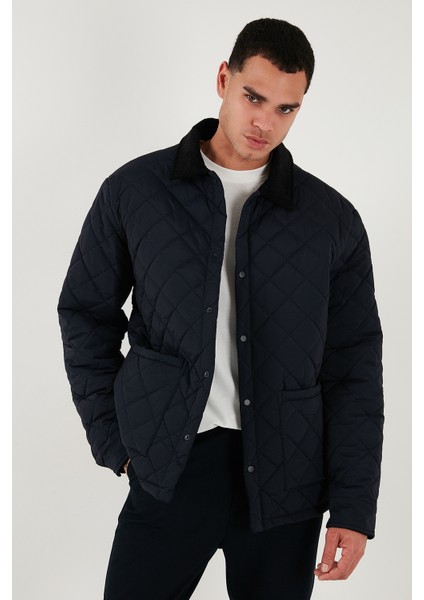 Kapitoneli Regular Fit Kadife Detaylı Mont Erkek Mont 497LEROY fiyatları