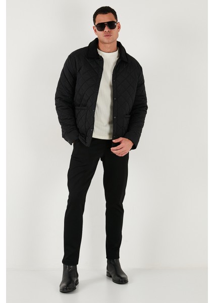 Kapitoneli Regular Fit Kadife Detaylı Mont Erkek Mont 497LEROY fiyatları