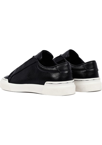 Erkek Siyah Bağcıklı Deri Sneaker 25WFD6211FT indirimleri