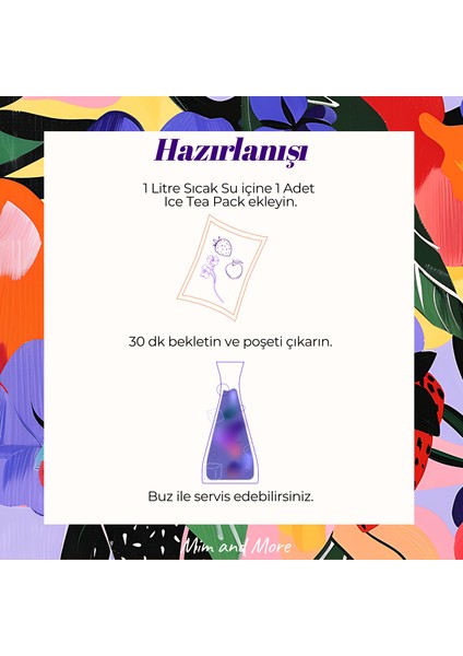 Purple Sky Ice Tea Pack - Soğuk Çay Paketi, 5X20 gr indirimleri