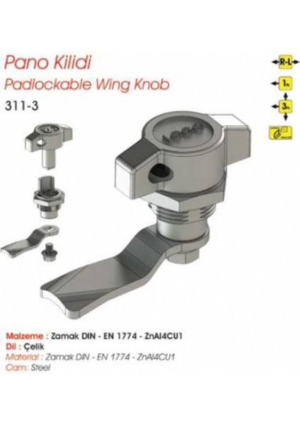 Asma Hamili Pano Kilit 311-3 fırsatları