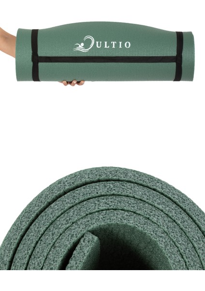 Taşıma Askılı 10 mm Pilates Minderi Kaymaz Taban Yoga Matı Isteğe Bağlı Kamp Matı