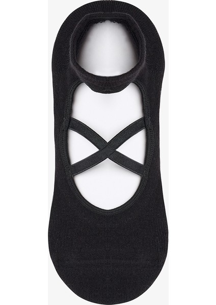 Siyah Kaydırmaz Taban Çapraz Bantlı Havlu Taban Babet Çorap fiyatları