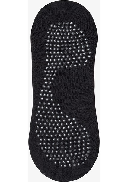 Siyah Kaydırmaz Taban Çapraz Bantlı Havlu Taban Babet Çorap modelleri