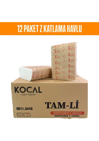 Z Katlama Havlu Peçete 12 Paket -Koçal