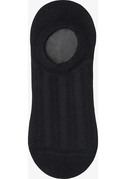 3 Çift Pamuklu Kendiden Desenli Sneaker Çorap modelleri