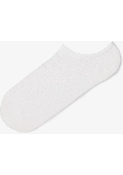 3 Çift Pamuklu Kendinden Kalp Desenli Sneaker Çorap fırsatları