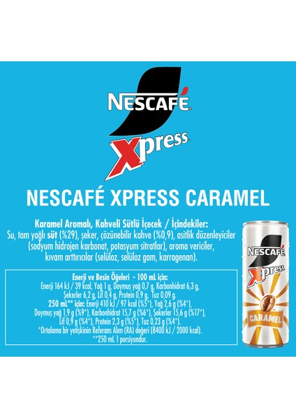 Xpress Caramel Soğuk Kahve 250ML X24 fırsatları
