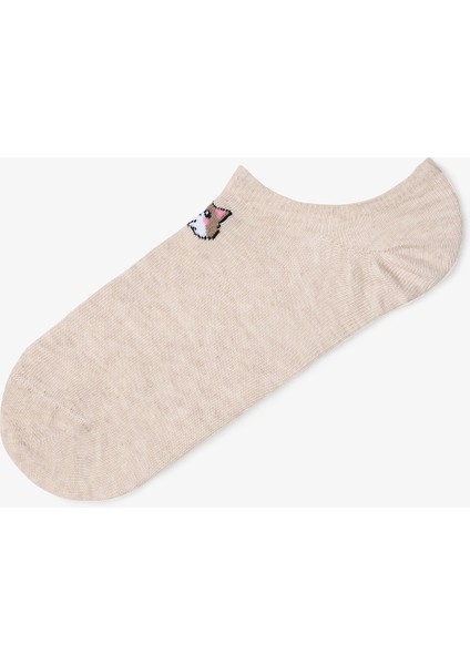 3 Çift Pamuklu Kedi Desenli Sneaker Çorap fırsatları