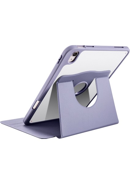 iPad 10. Nesil 11. Nesil A16 2022 - 2025 10.9" Uyumlu Kılıf Simplism 360 Dönen Yatay Dikey Standlı Kalemlikli Kılıf Arkası Şeffaf modelleri