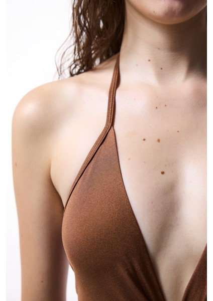 Kahverengi Trıcıa Monokini