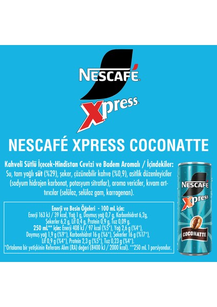 Xpress Coconatte Soğuk Kahve 250 ml X24 fırsatları