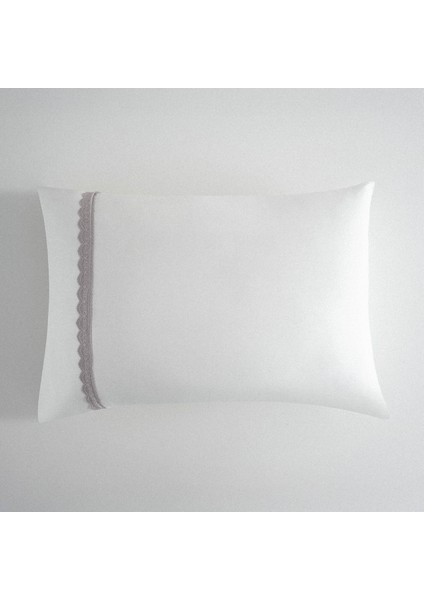 Alessa Çift Kişilik Pike Takımı %100 Organik Pamuk Jakarlı Gri 220X240 cm