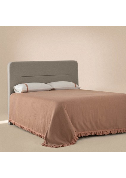 Alessa Çift Kişilik Pike Takımı %100 Organik Pamuk Jakarlı Terra 260X240 cm