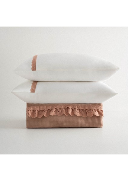 Alessa Çift Kişilik Pike Takımı %100 Organik Pamuk Jakarlı Terra 260X240 cm