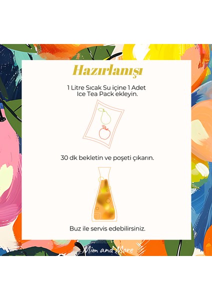 Pear Apple Ice Tea Pack 5 x 20 gr fırsatları