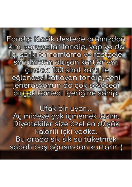 Fondip Klasik Shot Oyunu Büyük Boy modelleri