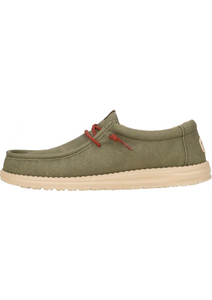 Erkek Oxford ( Klasik) HD.41873-337 Hey Dude Wally Waxed Canvas Olive