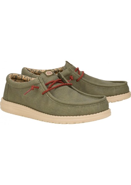 Erkek Oxford ( Klasik) HD.41873-337 Hey Dude Wally Waxed Canvas Olive fiyatları