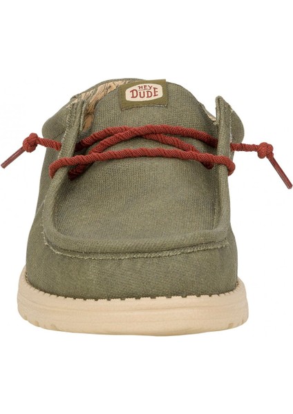 Erkek Oxford ( Klasik) HD.41873-337 Hey Dude Wally Waxed Canvas Olive fırsatları