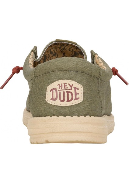 Erkek Oxford ( Klasik) HD.41873-337 Hey Dude Wally Waxed Canvas Olive indirimleri