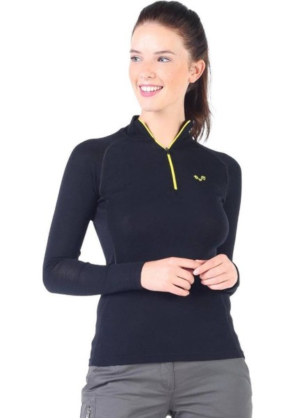 Vega Uzun Kollu Yarım Fermuar Kadın Sweatshirt