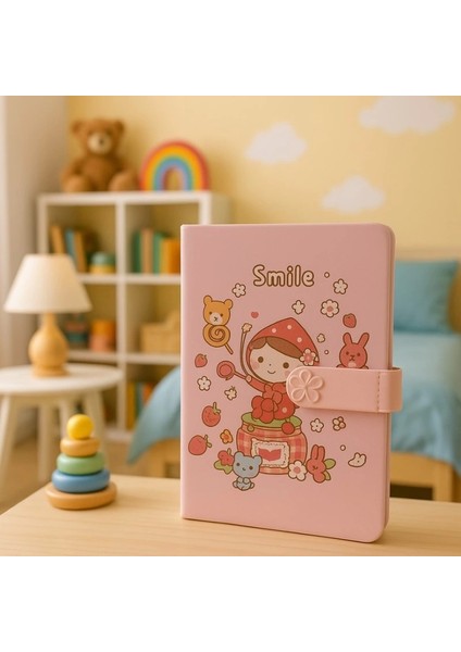 Çocuk Kilitli Resimli Anı Defteri 100 Yaprak Ithal Ürün Smile