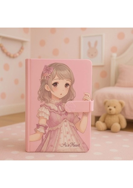 Çocuk Kilitli Resimli Anı Defteri 100 Yaprak Ithal Ürün Prenses