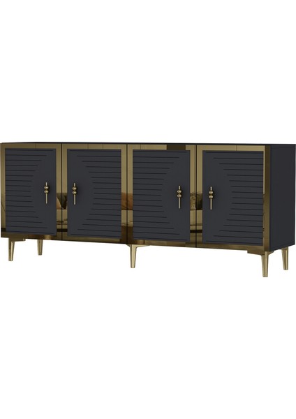 KA1801AG- Tuna Konsol , Tv Sehpası 180CM Antrasit-Gold modelleri