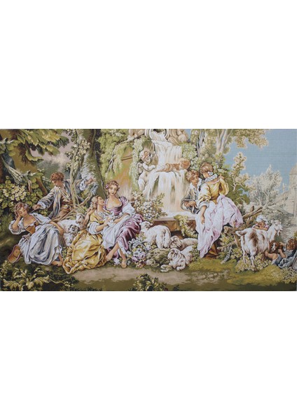 Belıeve Safa Jakarlı Dokuma Goblen Dekoratif Çerçevesiz Pano Tablo 70*130