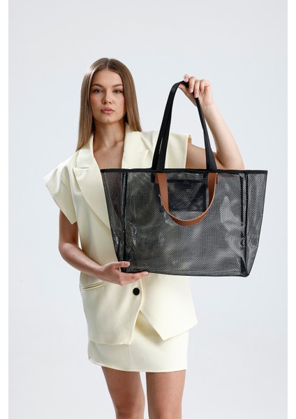 Kadın Büyük Boy Plaj Ve Alışveriş Shopper Tote Omuz Çantası fiyatları