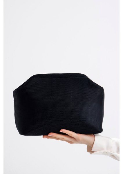 Kadın Siyah Clutch Portföy El Çantası