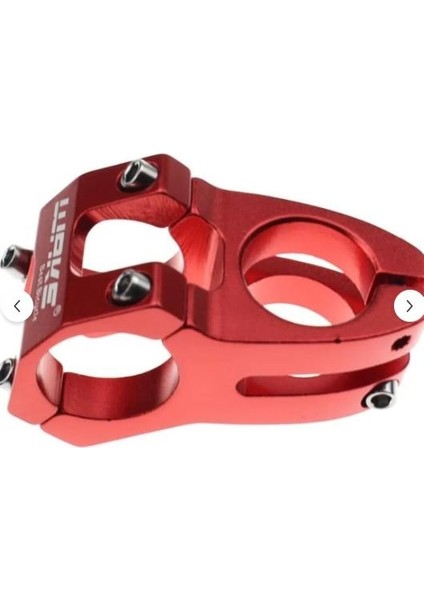Wake Alüminyum Kırmızı Bisiklet Kısa Gidon Boğazı 40MM Bisiklet Yedek Parça 31,8mm fiyatları