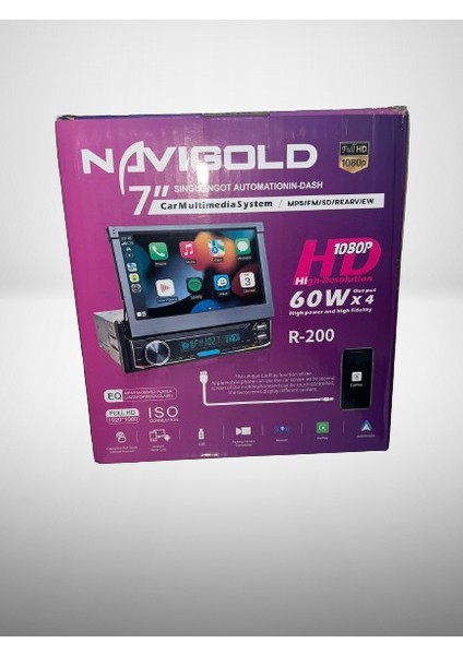 R-200 Multimedya, Fm, Bluetooth, Carplay, Android Auto, Çift Usb, Arka Kamera Indash