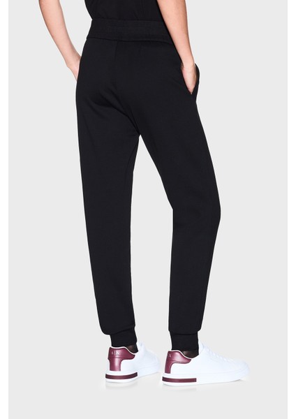Logolu Streç Pamuklu Regular Fit Jogger Pantolon Bayan Pantolon XW001454 AF10830 MC021 modelleri