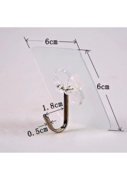 Kendinden Yapışkanlı Şeffaf Askı 5 Li Set fiyatları