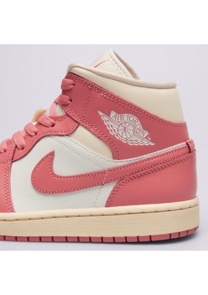 Air Jordan 1 Mid Bred Toe (W) Unisex Spor Ayakkabı fırsatları