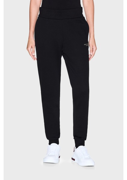 Logolu Streç Pamuklu Regular Fit Jogger Pantolon Bayan Pantolon XW001454 AF10830 MC021