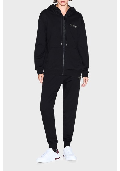 Logolu Streç Pamuklu Regular Fit Jogger Pantolon Bayan Pantolon XW001454 AF10830 MC021 fiyatları