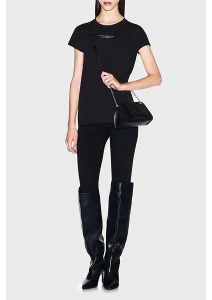 Logolu % 100 Pamuk Yuvarlak Yaka T Shirt Bayan T Shirt XW001455 AF10356 MC021 fiyatları