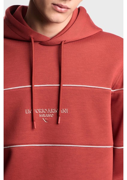 Logolu Şerit Detaylı Regular Fit Kapüşonlu Sweat Erkek Sweat EM002885 AF17545 U5035 fırsatları