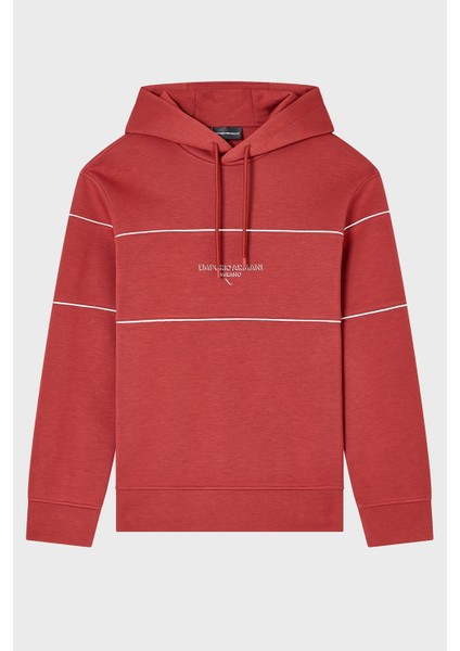 Logolu Şerit Detaylı Regular Fit Kapüşonlu Sweat Erkek Sweat EM002885 AF17545 U5035 indirimleri