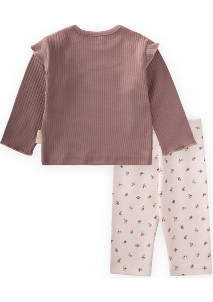 Nakışlı Uzun Kollu Fitilli Takım 0-5 Yaş Bakır fiyatları