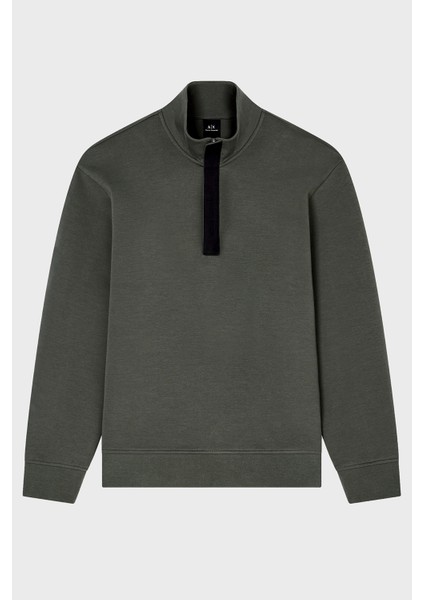 Streç Pamuklu Regular Fit Yarım Fermuarlı Dik Yaka Sweat Erkek Sweat XM001295 AF10818 U8144 indirimleri