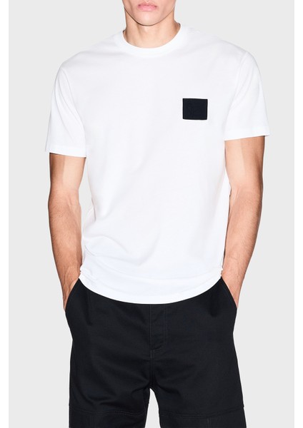 Logolu % 100 Pamuk Regular Fit Bisklet Yaka T Shirt Erkek T Shirt XM001456 AF10358 U0009