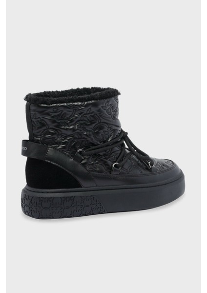 Hakiki Deri Kabartmalı Logo Baskılı Kalın Taban Kar Botu Bayan Kar Botu SS0101 T036 Z99 fiyatları