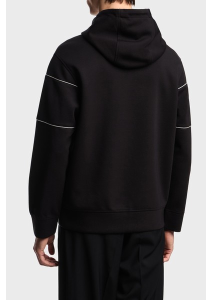 Logolu Şerit Detaylı Regular Fit Kapüşonlu Sweat Erkek Sweat EM002885 AF17545 UC001 modelleri