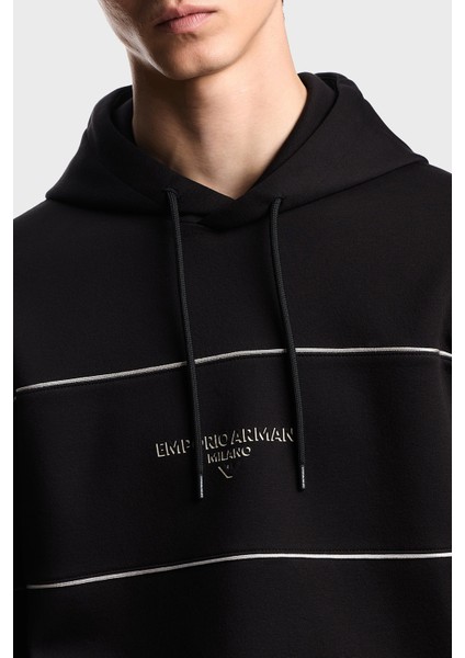 Logolu Şerit Detaylı Regular Fit Kapüşonlu Sweat Erkek Sweat EM002885 AF17545 UC001 fırsatları